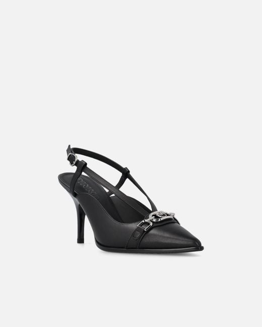 Pinko White Sling-Back Pumps