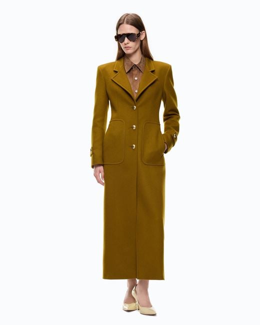 Pinko Green Long Coat