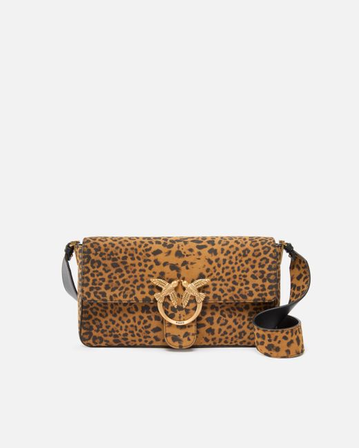Borsa Slouchy di Pinko in Brown