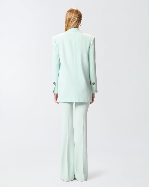 Pinko Blue Jacket With Rose Jewel Buttons
