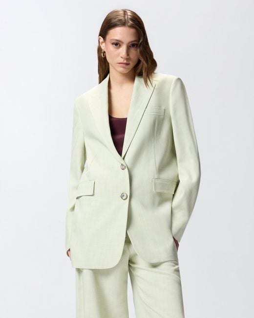 Pinko Multicolor Single-Breasted Jacket With A Rustic Effect