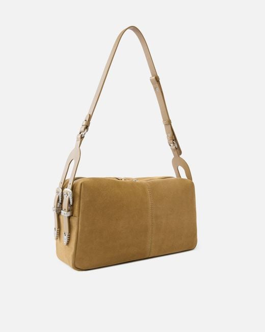 Pinko White Keeper Bag Medium Shoulder Bag