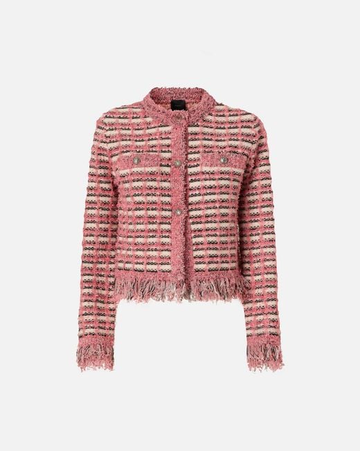 Pinko Red Cropped Jacket