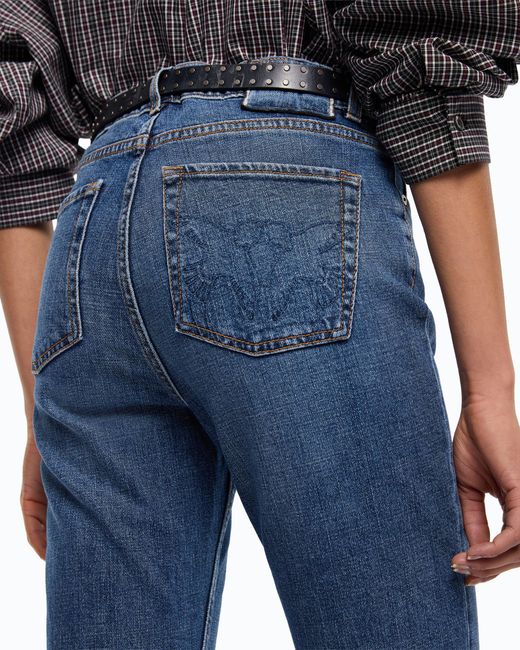 Vaqueros Slim Cropped Pinko de color Blue
