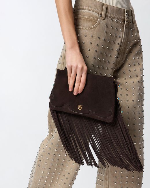 Pinko White One, Two, Three Bag Small Crossbody Bag