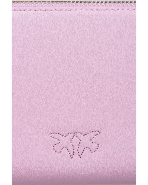 Pinko Pink Zip-around Leather Purse