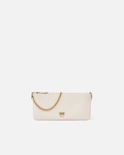 Pinko White Horizontal Flat Bag