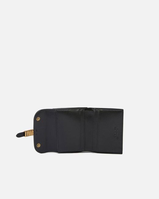 Pinko White Leather Wallet With Lettering