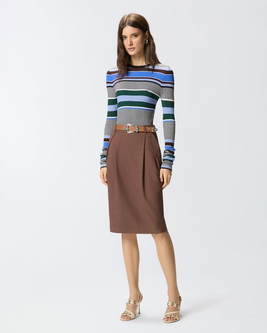Pull À Rayures Multicolores Pinko en coloris Blue