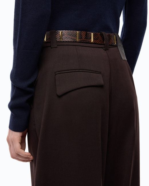 Pinko Brown Barrel-Fit Trousers