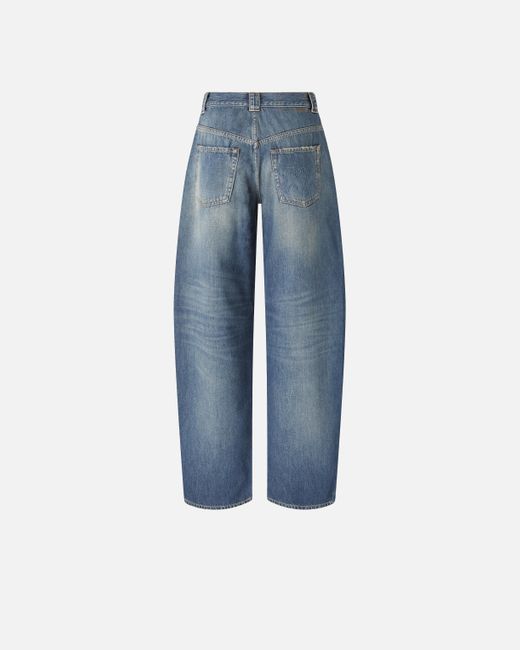 Pinko Blue Balloon-fit Jeans With Extra-curve Leg