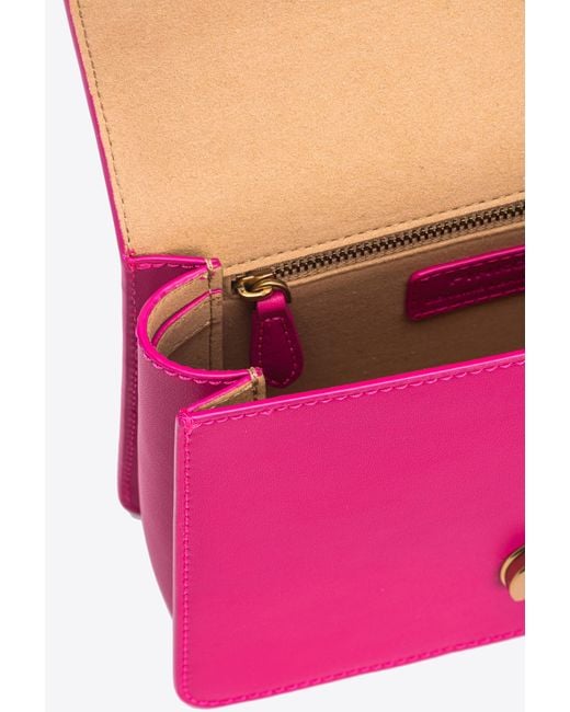 Mini Love Bag One Top Handle Light Simply di Pinko in Pink