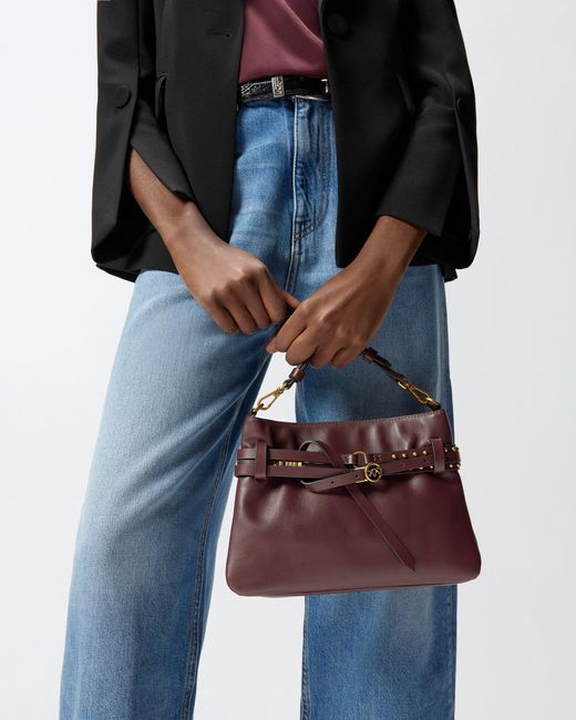 Pinko Brown Belt Bag Mini Small Shoulder Bag