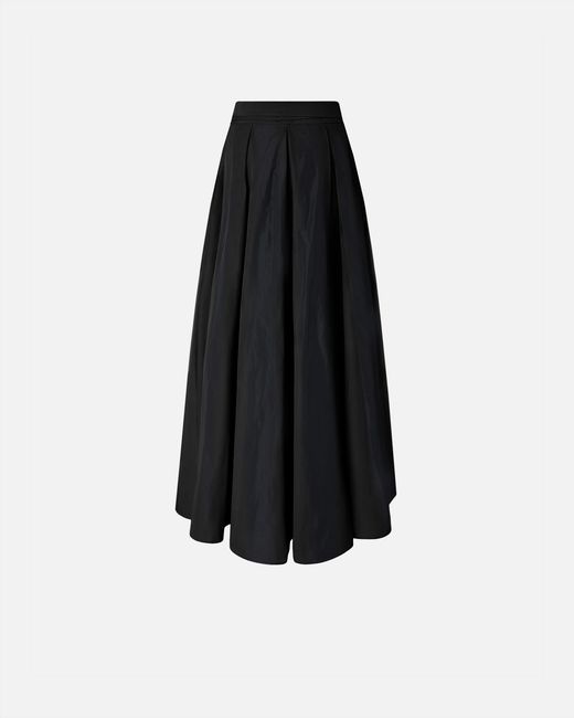 Pinko Black Long Wrap Skirt With Bow