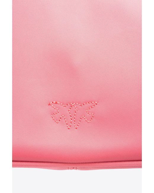 Pinko Pink Cargo Bag In Recycled Technical Fabric