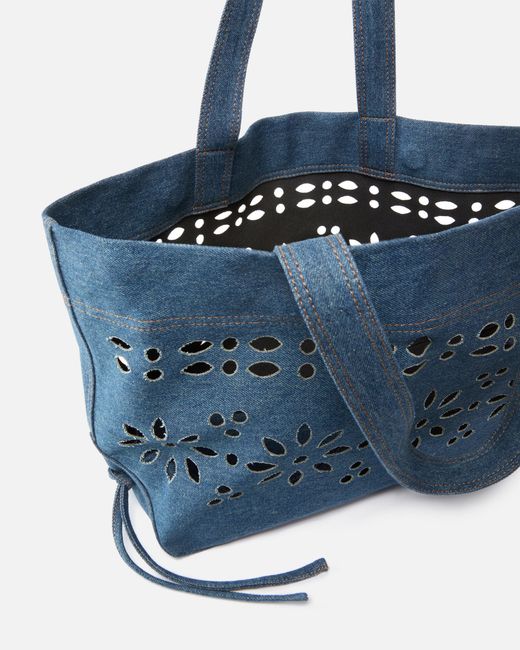 Pinko Blue Medium Shopper Bag