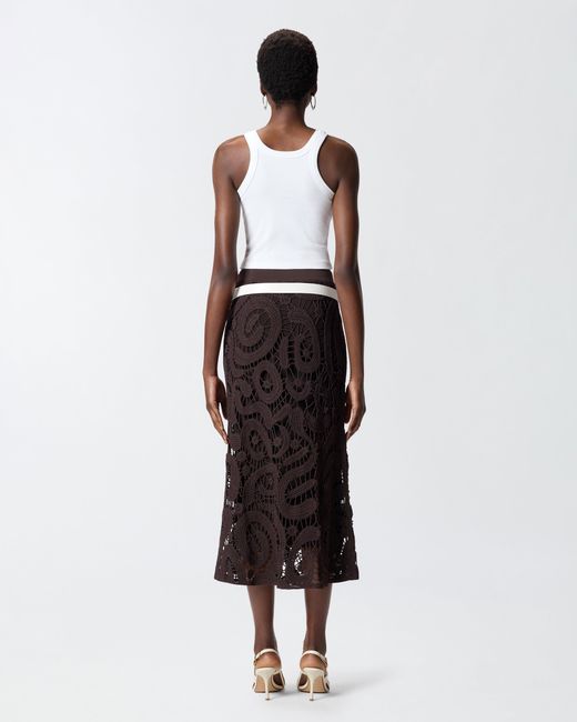 Pinko White Cropped Vest Top With Logo