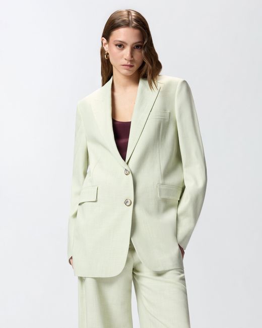 Pinko Multicolor Single-Breasted Jacket With A Rustic Effect