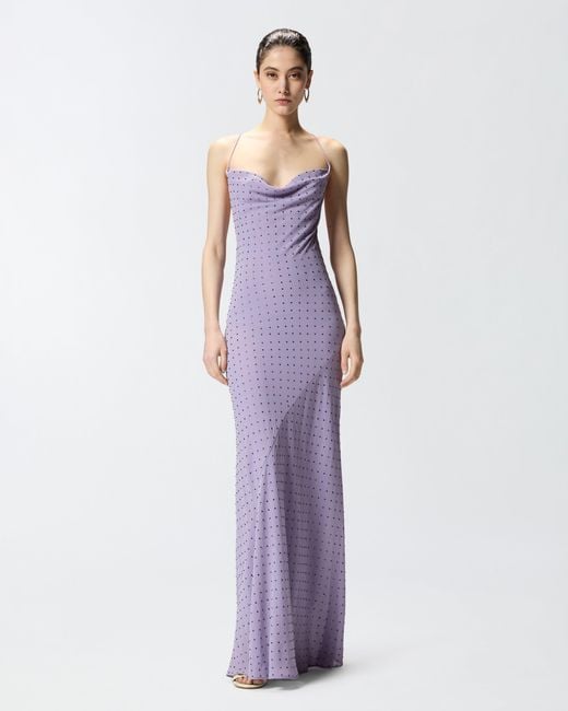 pinko purple dress Pinko - Minorca long dress with split Lilac