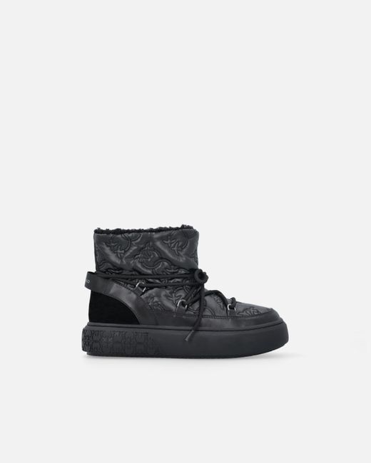 Pinko White Quilted Boots With Love Birds Logo