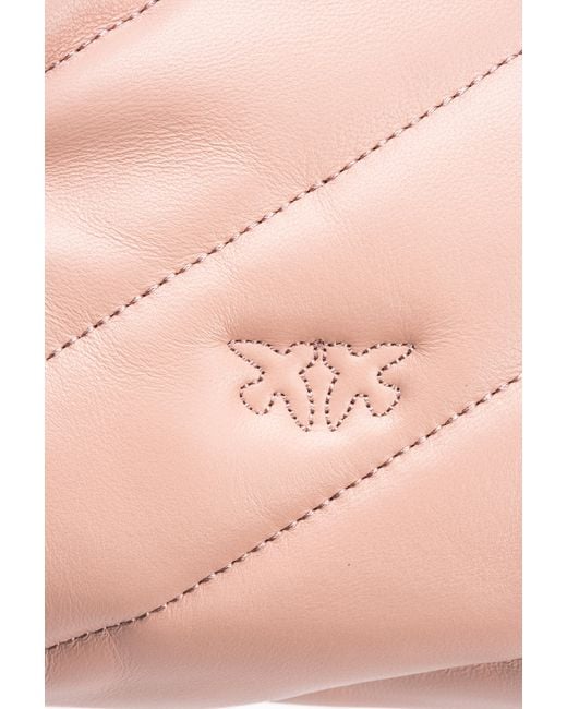 Pinko Pink Mini Love Bag Puff Maxi Quilt