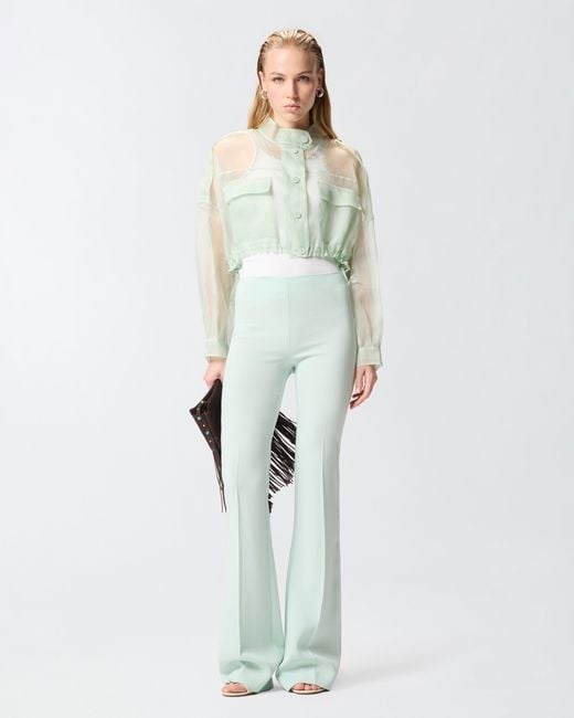 Pinko Green Cropped Pea Coat
