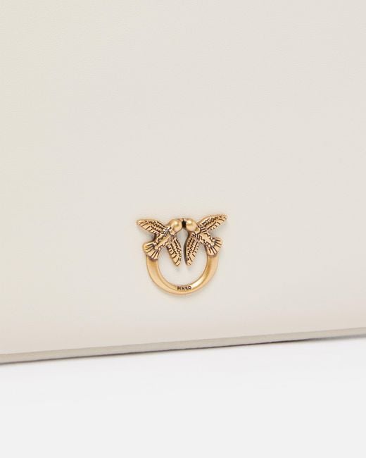 Pinko White Horizontal Flat Bag