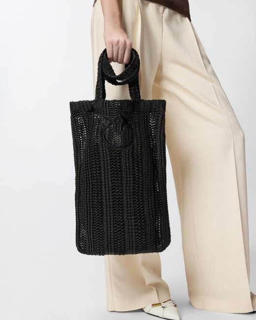 Pinko Black Easy Tote Bag Medium Shopper