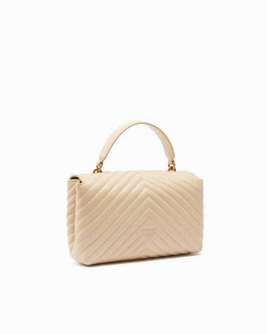 Pinko Natural Classic Lady Love Bag Puff Chevron