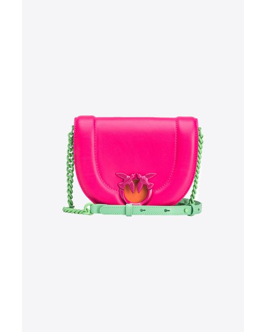 Pinko Pink Mini Love Bag Click Round Multicolour