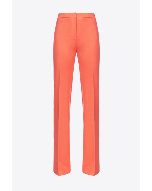 Pinko Flared Stretch Technical Trousers