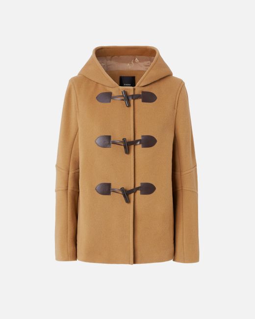 Pinko Natural Short Duffle Coat With Toggles