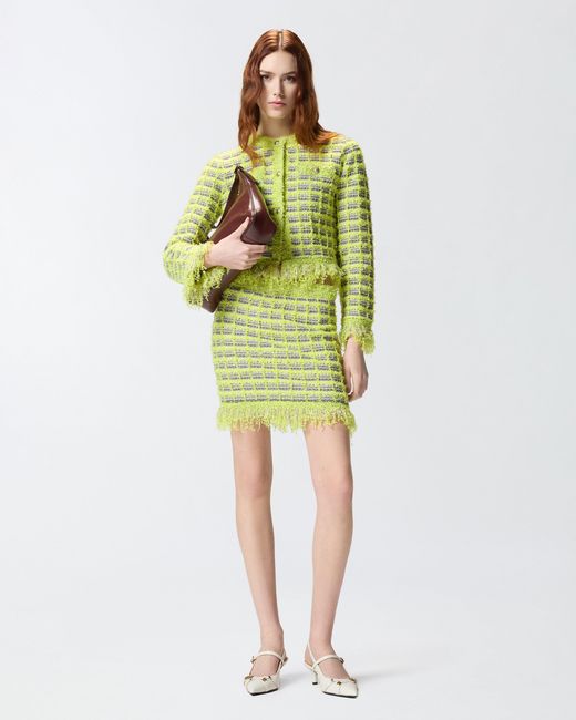 Pinko Green Mini Skirt