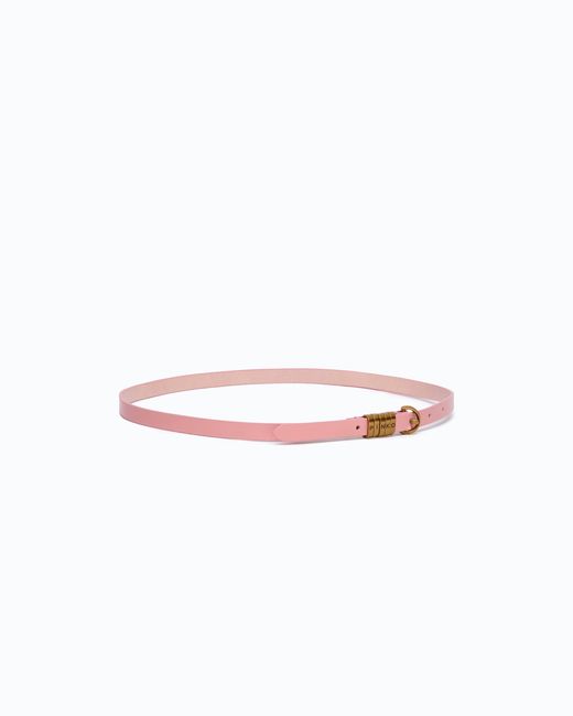 Pinko White 1.2-Cm Belt With Lettering Logo