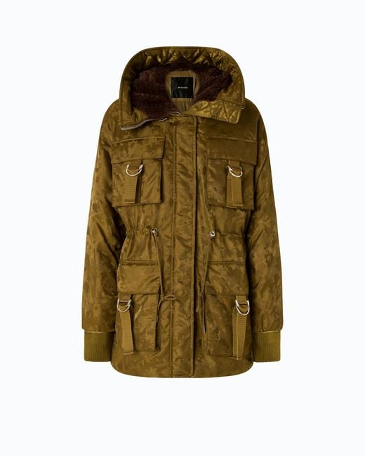 Pinko Green Down Jacket