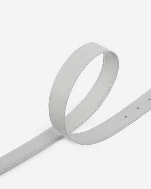 Pinko White Love Birds Leather Belt 3Cm
