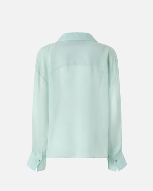 Pinko Blue Transparent Shirt