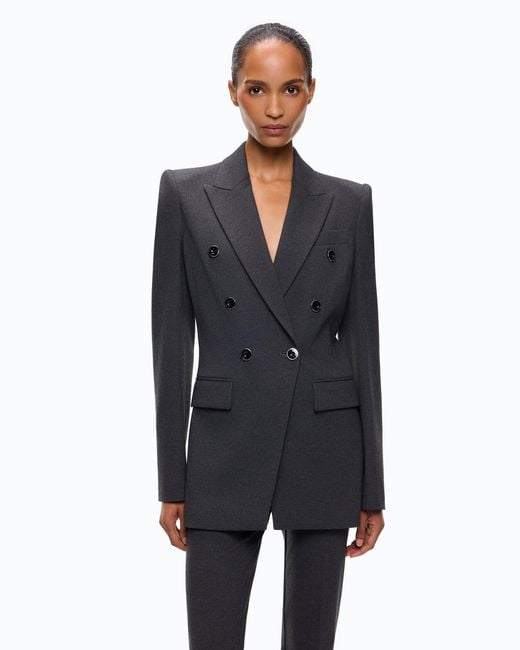 Pinko Black Slim-Fit Double-Breasted Jacket