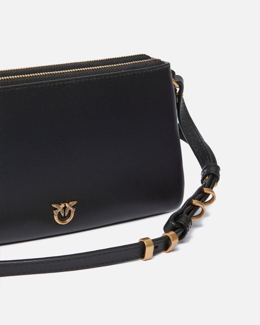 Pinko Multicolor Leather Mini Double Bag With Shoulder Strap