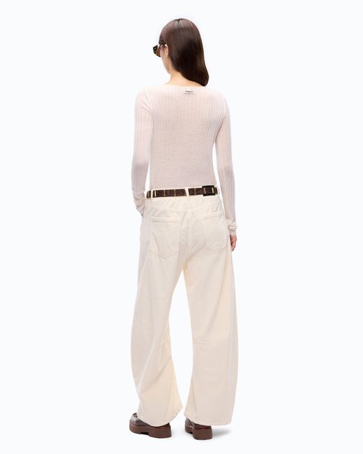 Pinko Pink Ribbed Cardigan With Buttons