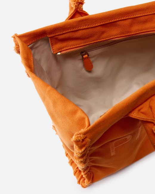 Pinko Orange Medium Beach Shopping Tote