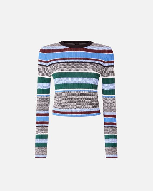 Pull À Rayures Multicolores Pinko en coloris Blue