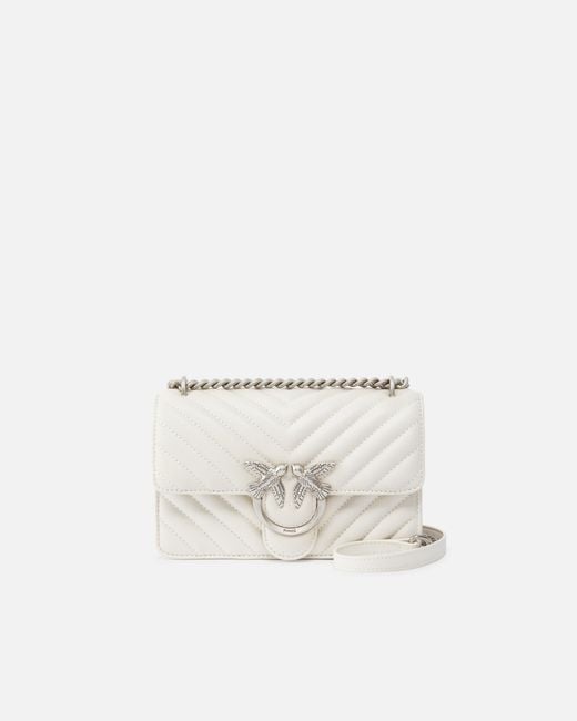 Pinko Natural Mini Love Bag One Chevron