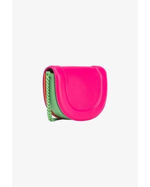 Pinko Pink Mini Love Bag Click Round Multicolour