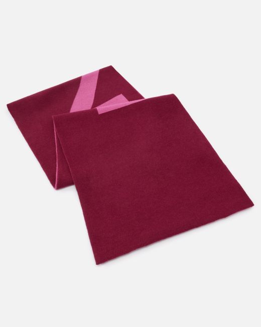 Pinko Red Scarf With Lettering Logo
