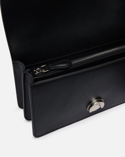 Pinko Black Love Bag One Small Crossbody Bag In Leather