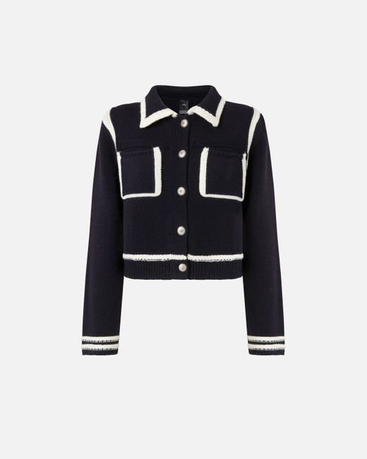 Pinko Black Preppy-style Cardigan