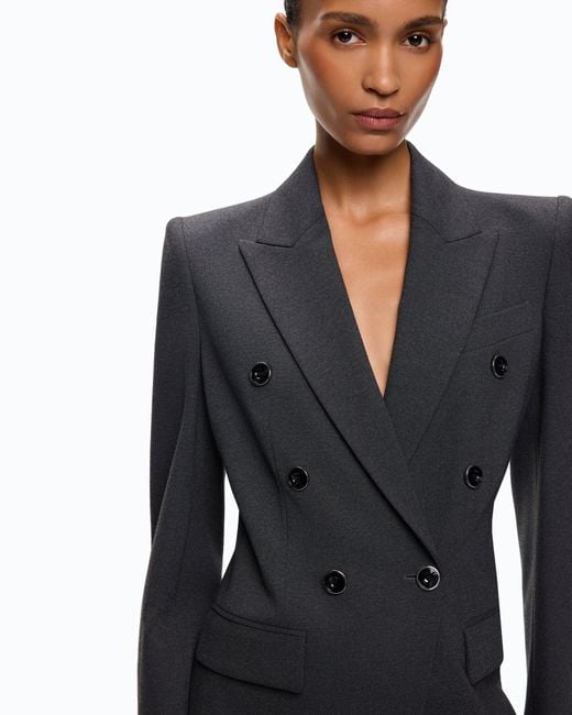 Pinko Black Slim-Fit Double-Breasted Jacket