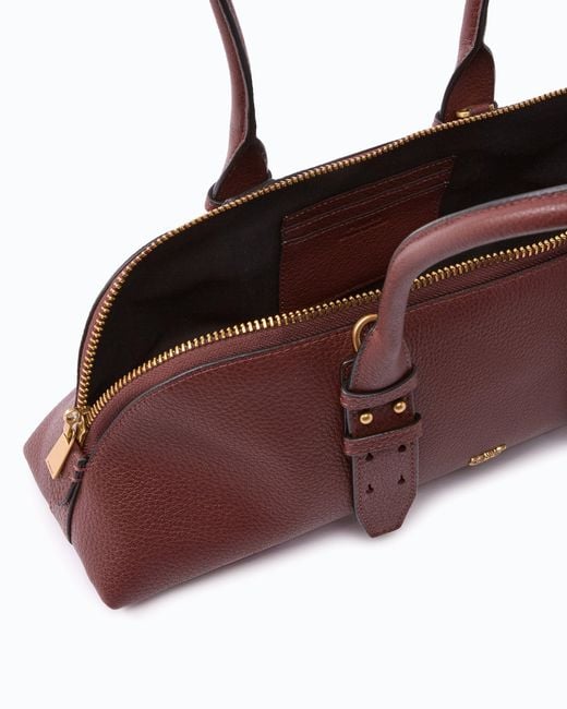 Pinko Brown Escape Bag Horizontal Large Shoulder Bag