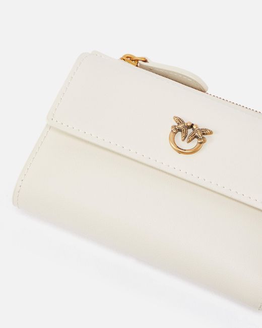 Pinko White Compact Small Wallet